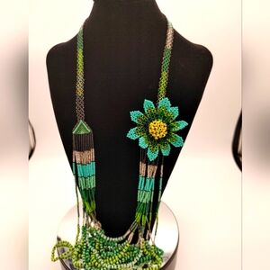 Seed Bead Handmade Beaded Necklace